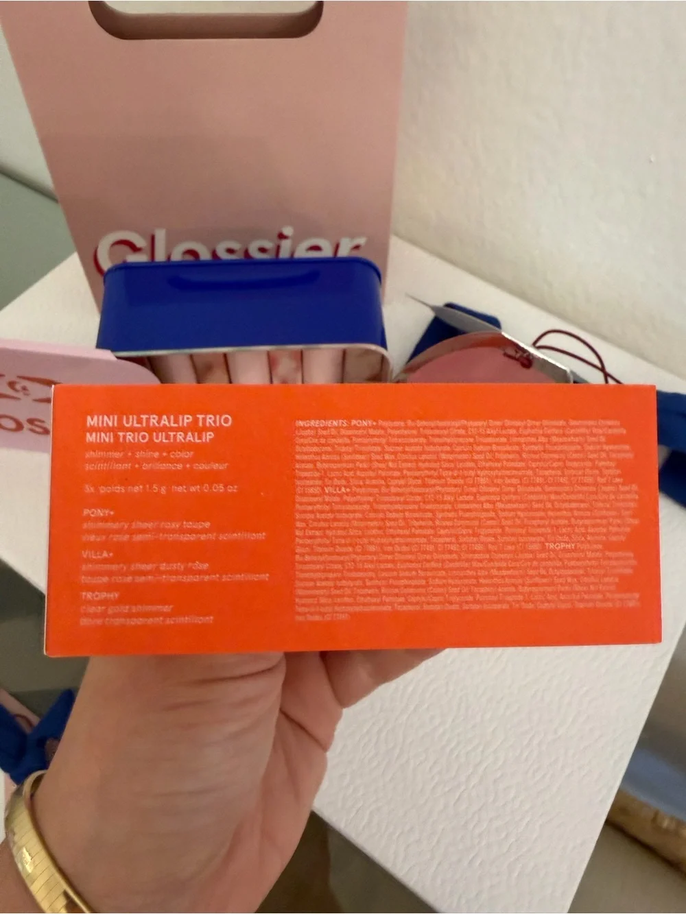 Glossier Mini Ultralip Trio Set Holiday Gift Set, 3-Piece NEW LIMITED EDITION